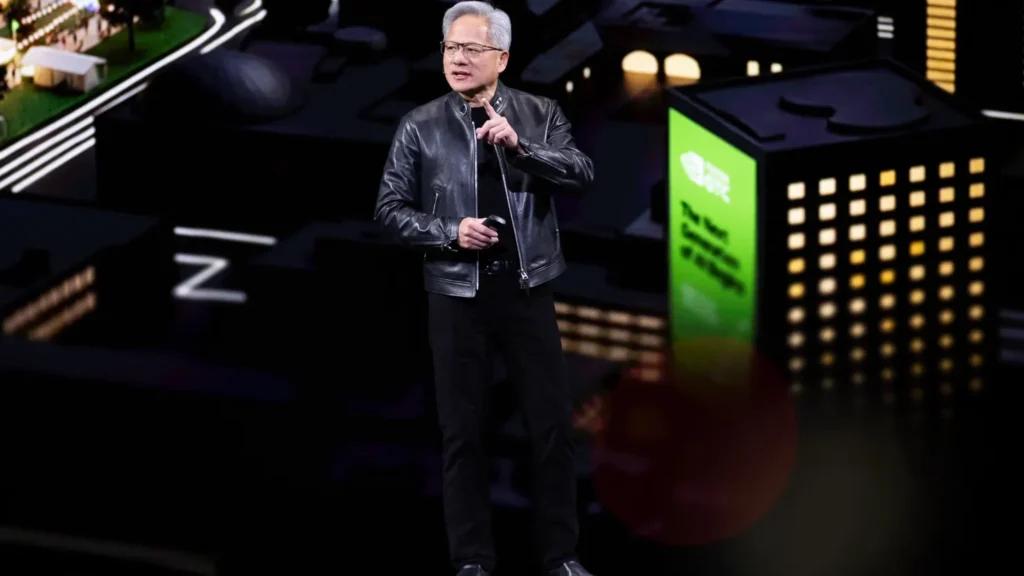 Jensen Huang delivering keynote at NVIDIA GTC 2026 in San Jose